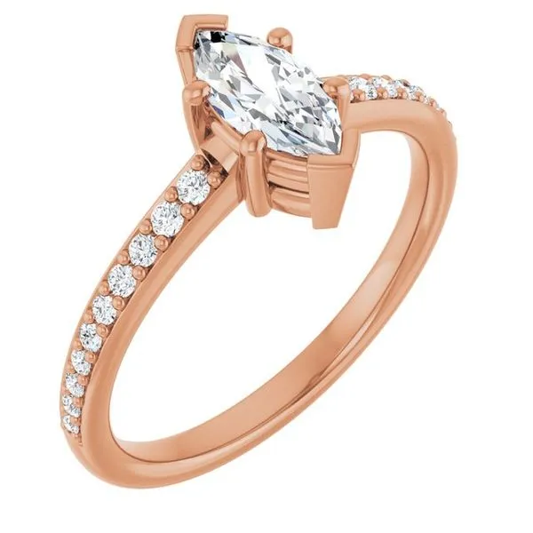 V-End Prong Engagement Ring Rox Atlanta Jewelers Decatur, GA