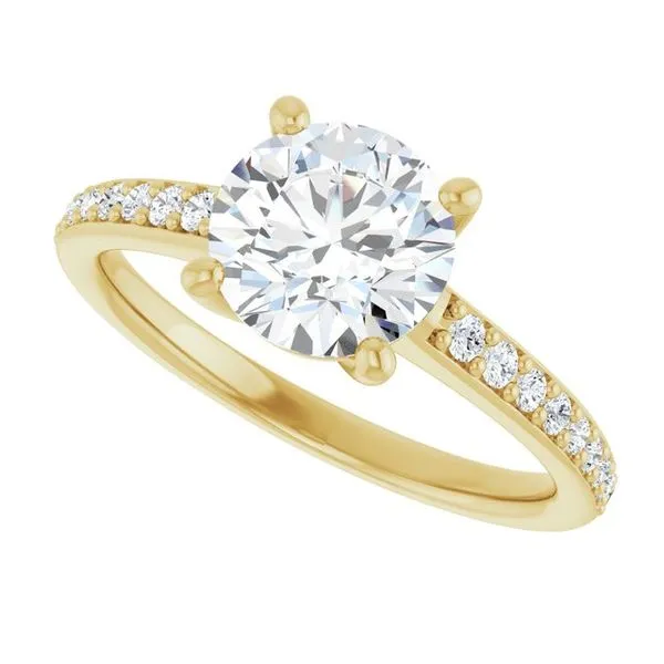 V-End Prong Engagement Ring Image 5 Rox Atlanta Jewelers Decatur, GA