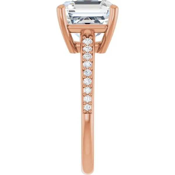 V-End Prong Engagement Ring Image 4 Rox Atlanta Jewelers Decatur, GA