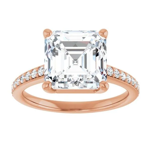 V-End Prong Engagement Ring Image 3 Rox Atlanta Jewelers Decatur, GA