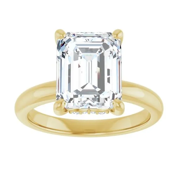 Hidden Halo-Style Engagement Ring Image 3 Raleigh Diamond Fine Jewelry Raleigh, NC