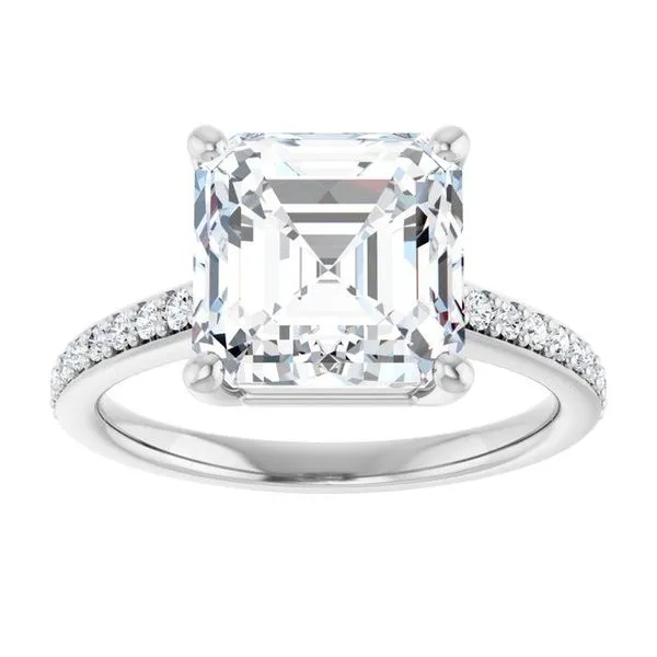 V-End Prong Engagement Ring Image 3 Futer Bros Jewelers York, PA