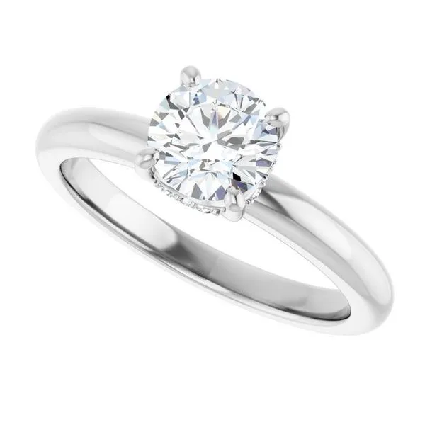 Hidden Halo-Style Engagement Ring Image 5 Raleigh Diamond Fine Jewelry Raleigh, NC