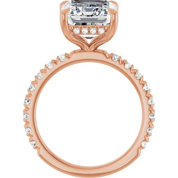 Claw-Prong Hidden Halo-Style Engagement Ring Image 2 J. Thomas Jewelers Rochester Hills, MI