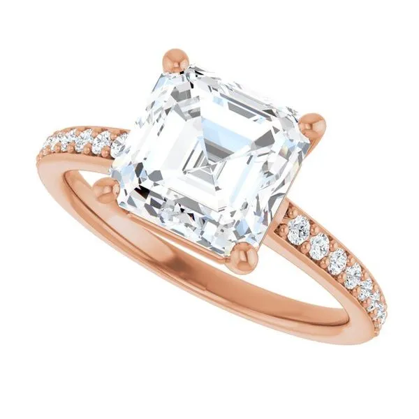 V-End Prong Engagement Ring Image 5 Futer Bros Jewelers York, PA