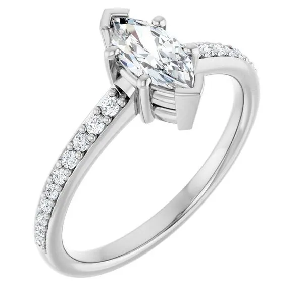 V-End Prong Engagement Ring Futer Bros Jewelers York, PA