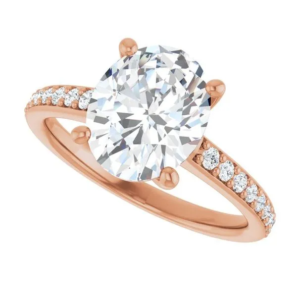 V-End Prong Engagement Ring Image 5 Futer Bros Jewelers York, PA