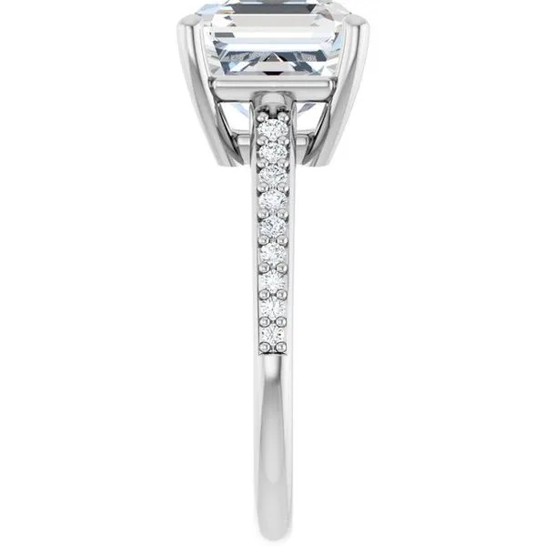 V-End Prong Engagement Ring Image 4 Futer Bros Jewelers York, PA
