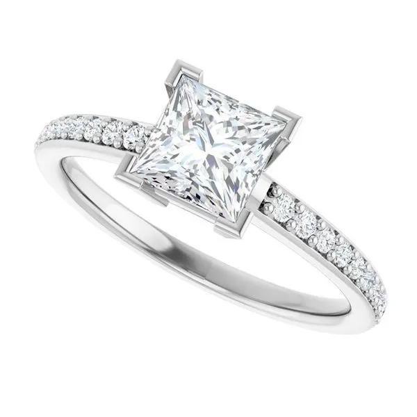 V-End Prong Engagement Ring Image 5 J. Thomas Jewelers Rochester Hills, MI