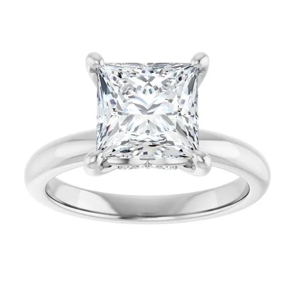 Hidden Halo-Style Engagement Ring Image 3 Raleigh Diamond Fine Jewelry Raleigh, NC