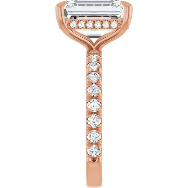 Claw-Prong Hidden Halo-Style Engagement Ring Image 4 Shipley's Fine Jewelry Hampstead, MD