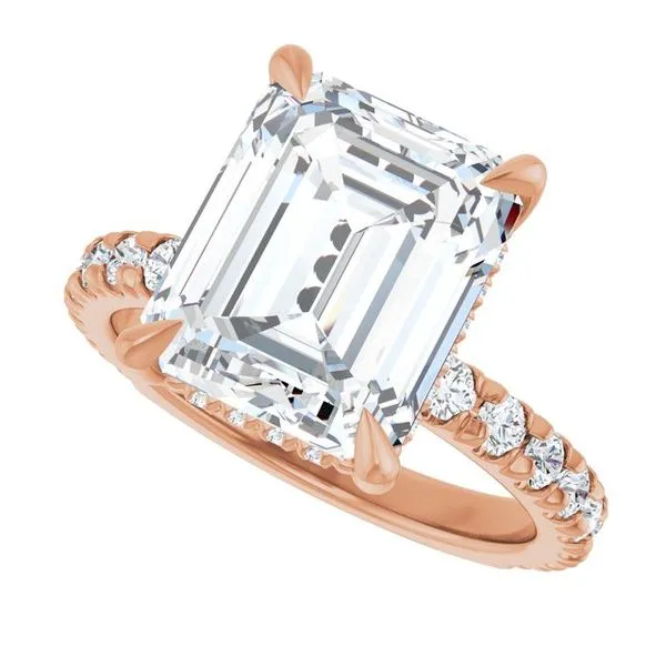 Claw-Prong Hidden Halo-Style Engagement Ring Image 5 Shipley's Fine Jewelry Hampstead, MD