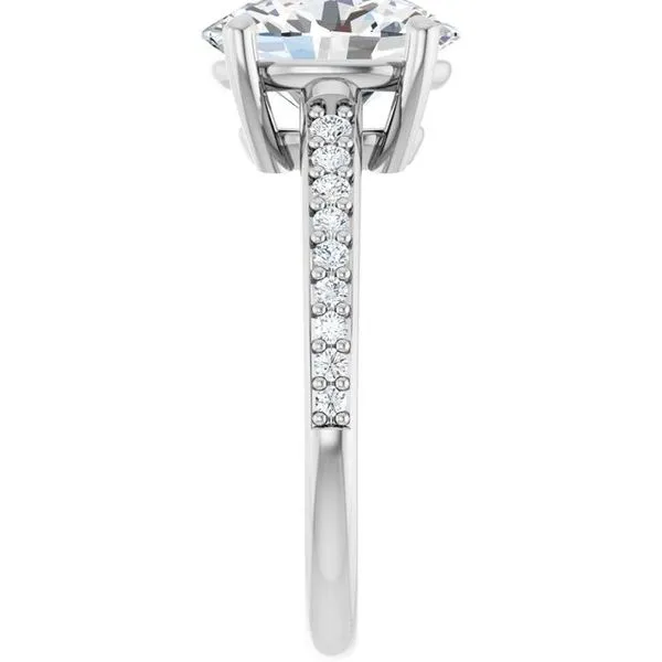 V-End Prong Engagement Ring Image 4 Rox Atlanta Jewelers Decatur, GA