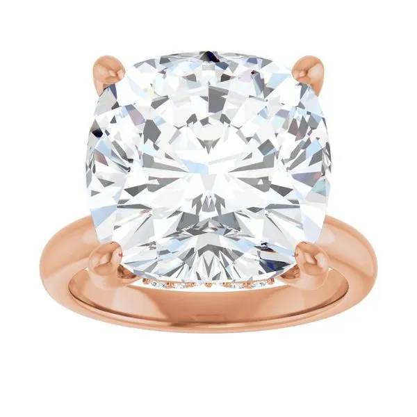 Hidden Halo-Style Engagement Ring Image 3 Raleigh Diamond Fine Jewelry Raleigh, NC