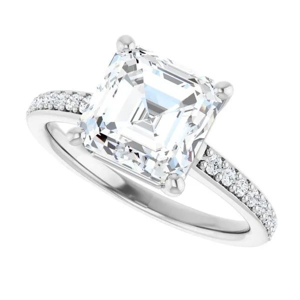 V-End Prong Engagement Ring Image 5 Rox Atlanta Jewelers Decatur, GA
