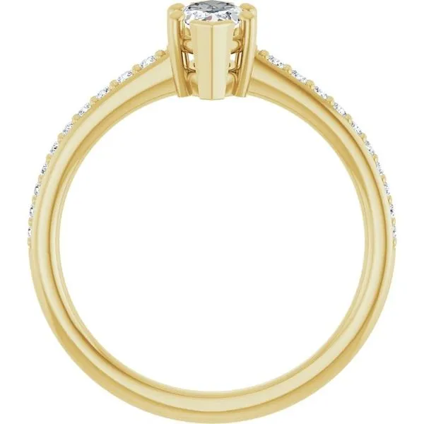 V-End Prong Engagement Ring Image 2 Futer Bros Jewelers York, PA