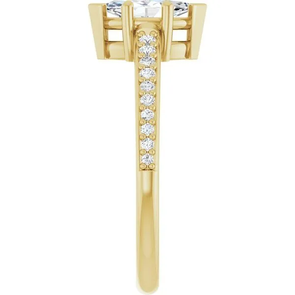 V-End Prong Engagement Ring Image 4 Rox Atlanta Jewelers Decatur, GA