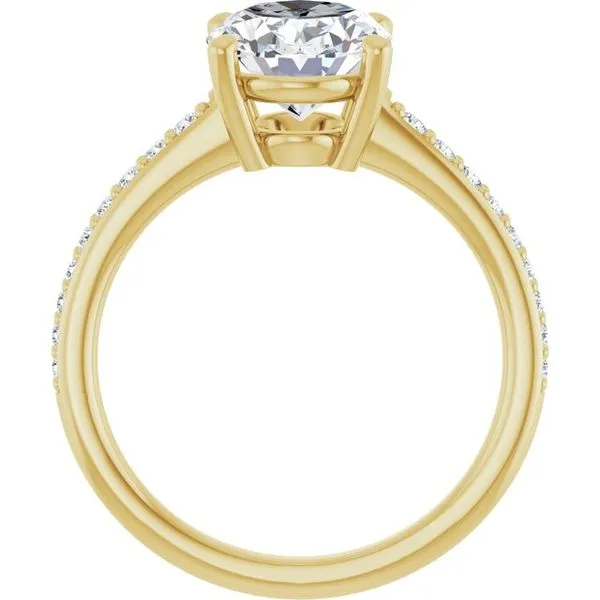 V-End Prong Engagement Ring Image 2 Rox Atlanta Jewelers Decatur, GA