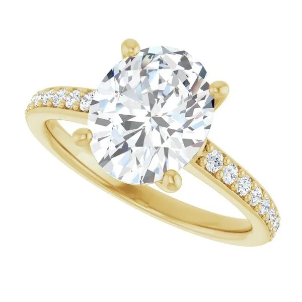 V-End Prong Engagement Ring Image 5 Futer Bros Jewelers York, PA