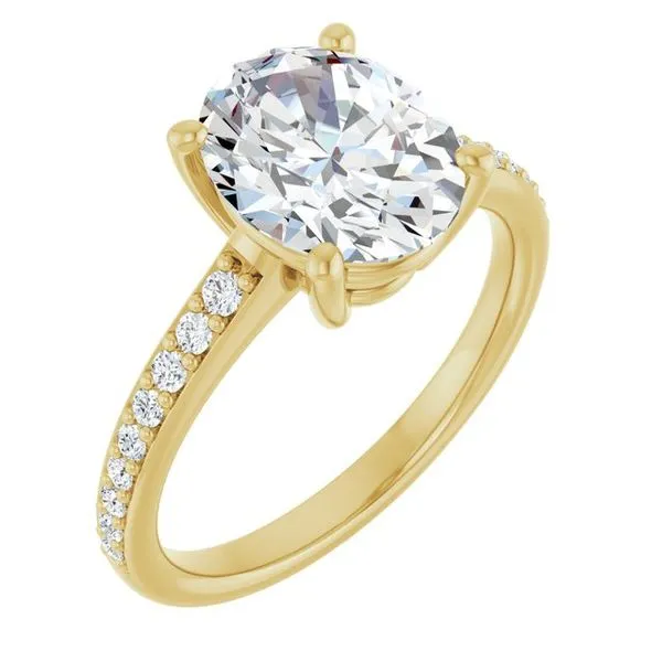 V-End Prong Engagement Ring Rox Atlanta Jewelers Decatur, GA