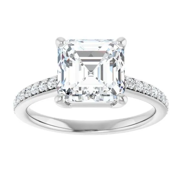 V-End Prong Engagement Ring Image 3 Futer Bros Jewelers York, PA