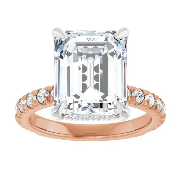 Claw-Prong Hidden Halo-Style Engagement Ring Image 3 Paul James Jewelers Angels Camp, CA