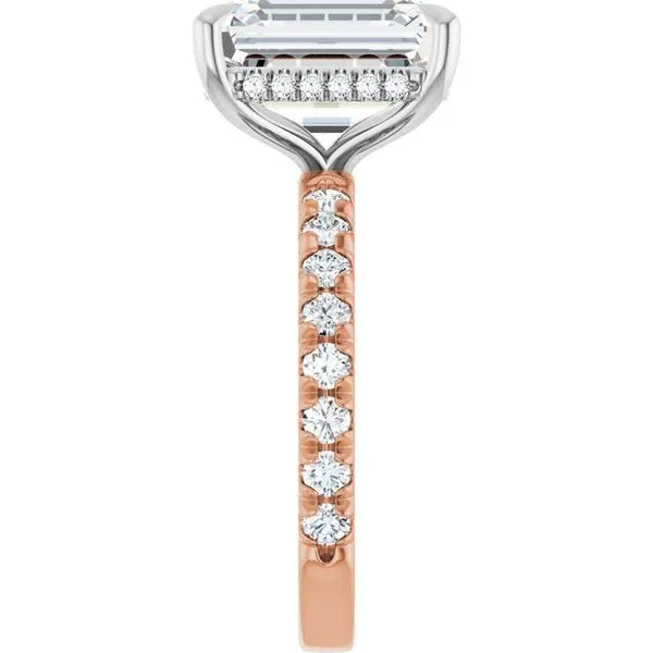 Claw-Prong Hidden Halo-Style Engagement Ring Image 4 Futer Bros Jewelers York, PA