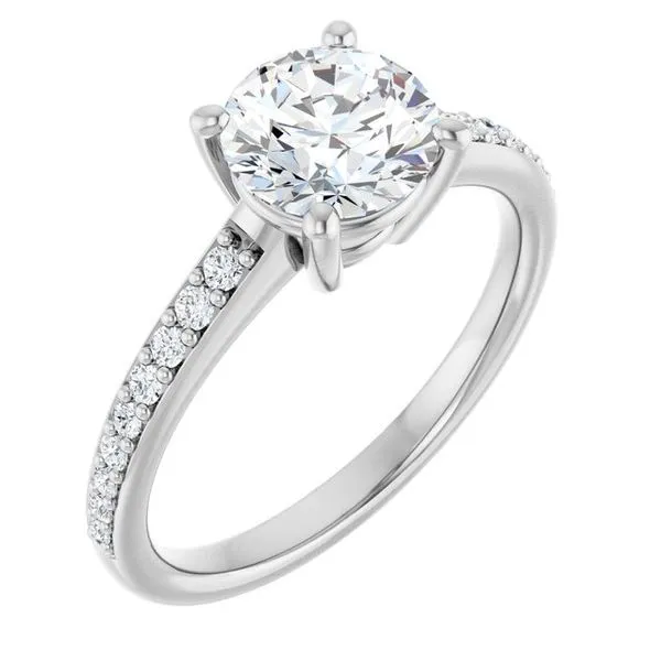 V-End Prong Engagement Ring Rox Atlanta Jewelers Decatur, GA