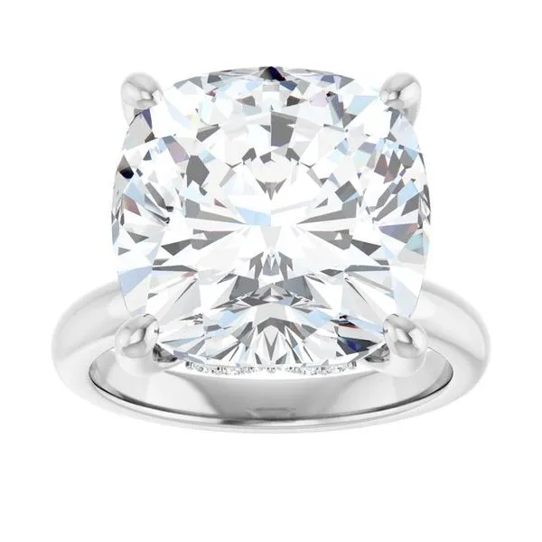 Hidden Halo-Style Engagement Ring Image 3 Raleigh Diamond Fine Jewelry Raleigh, NC