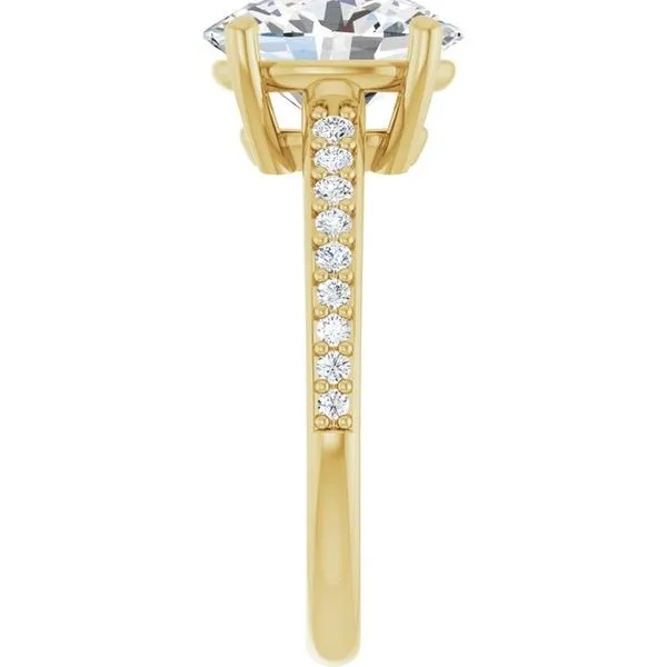 V-End Prong Engagement Ring Image 4 Rox Atlanta Jewelers Decatur, GA