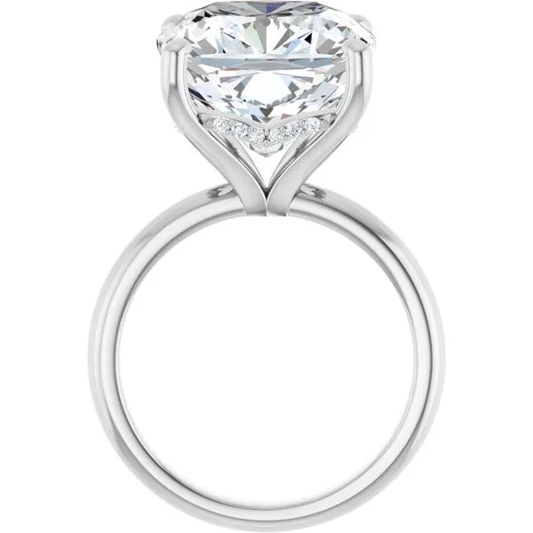Hidden Halo-Style Engagement Ring Image 2 Raleigh Diamond Fine Jewelry Raleigh, NC