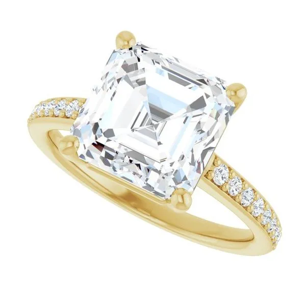 V-End Prong Engagement Ring Image 5 Futer Bros Jewelers York, PA