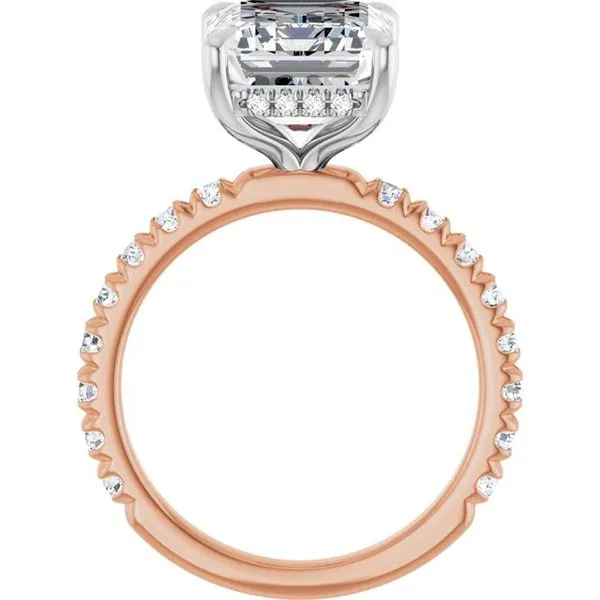 Claw-Prong Hidden Halo-Style Engagement Ring Image 2 Futer Bros Jewelers York, PA