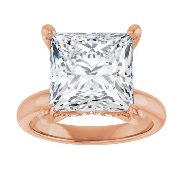 Hidden Halo-Style Engagement Ring Image 3 Raleigh Diamond Fine Jewelry Raleigh, NC