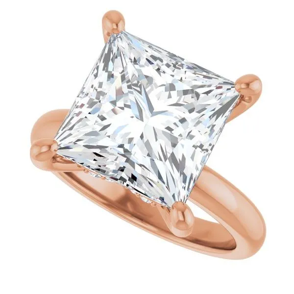 Hidden Halo-Style Engagement Ring Image 5 Raleigh Diamond Fine Jewelry Raleigh, NC