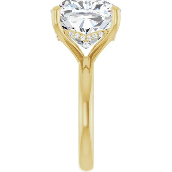 Hidden Halo-Style Engagement Ring Image 4 Raleigh Diamond Fine Jewelry Raleigh, NC