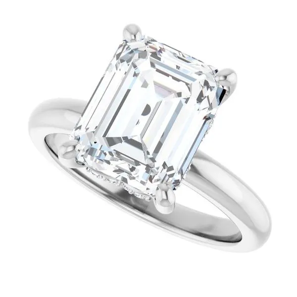 Hidden Halo-Style Engagement Ring Image 5 Raleigh Diamond Fine Jewelry Raleigh, NC