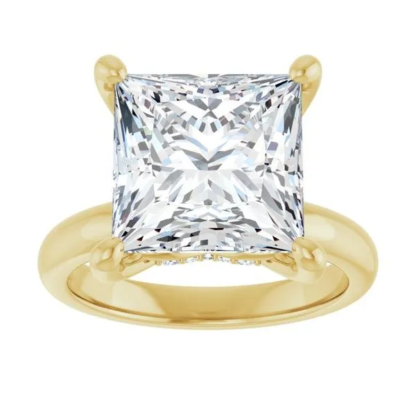 Hidden Halo-Style Engagement Ring Image 3 Raleigh Diamond Fine Jewelry Raleigh, NC