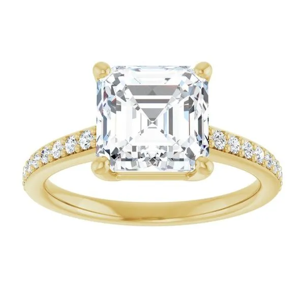 V-End Prong Engagement Ring Image 3 Futer Bros Jewelers York, PA