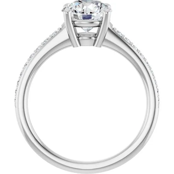 V-End Prong Engagement Ring Image 2 Futer Bros Jewelers York, PA