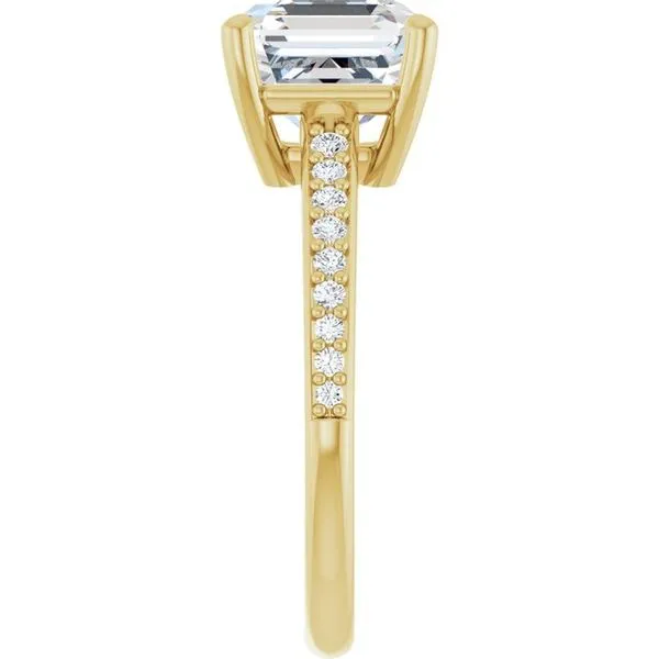 V-End Prong Engagement Ring Image 4 Rox Atlanta Jewelers Decatur, GA