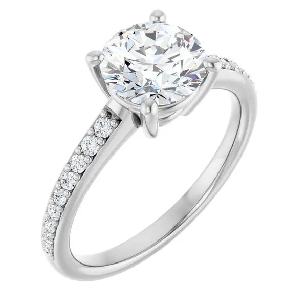 V-End Prong Engagement Ring Rox Atlanta Jewelers Decatur, GA