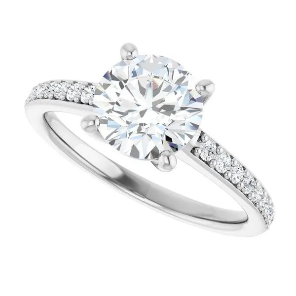 V-End Prong Engagement Ring Image 5 Rox Atlanta Jewelers Decatur, GA