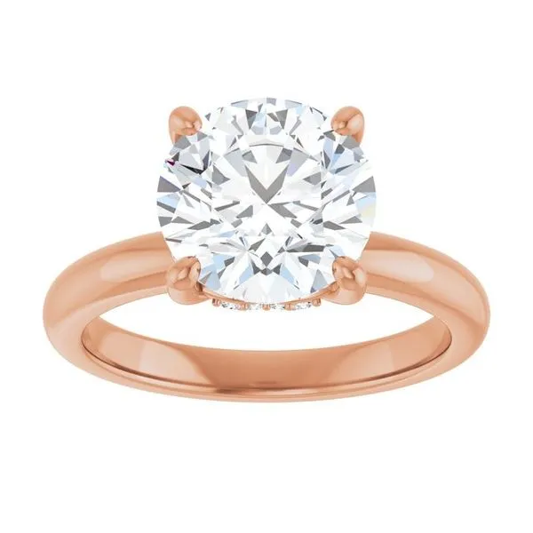 Hidden Halo-Style Engagement Ring Image 3 Raleigh Diamond Fine Jewelry Raleigh, NC