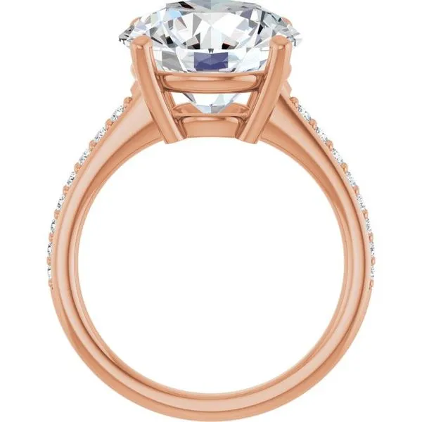 V-End Prong Engagement Ring Image 2 Rox Atlanta Jewelers Decatur, GA