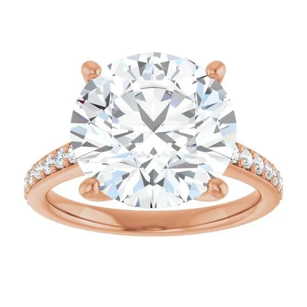 V-End Prong Engagement Ring Image 3 Rox Atlanta Jewelers Decatur, GA