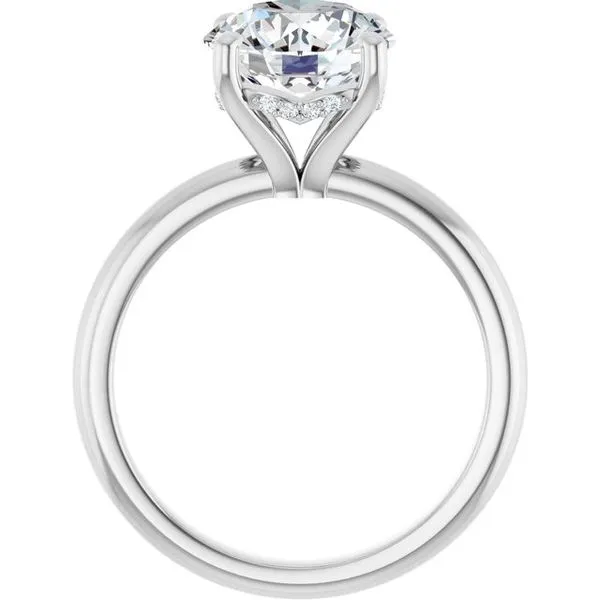 Hidden Halo-Style Engagement Ring Image 2 Raleigh Diamond Fine Jewelry Raleigh, NC