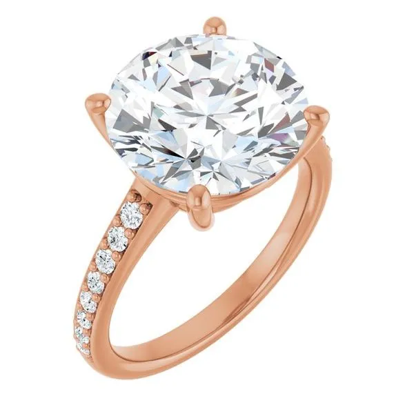 V-End Prong Engagement Ring Rox Atlanta Jewelers Decatur, GA