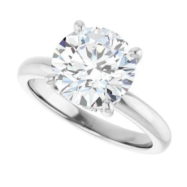 Hidden Halo-Style Engagement Ring Image 5 Raleigh Diamond Fine Jewelry Raleigh, NC