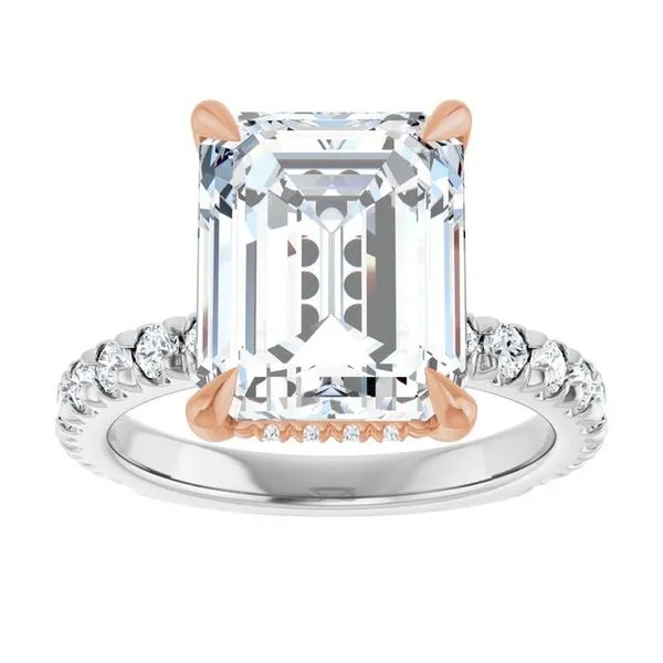 Claw-Prong Hidden Halo-Style Engagement Ring Image 3 J. Thomas Jewelers Rochester Hills, MI